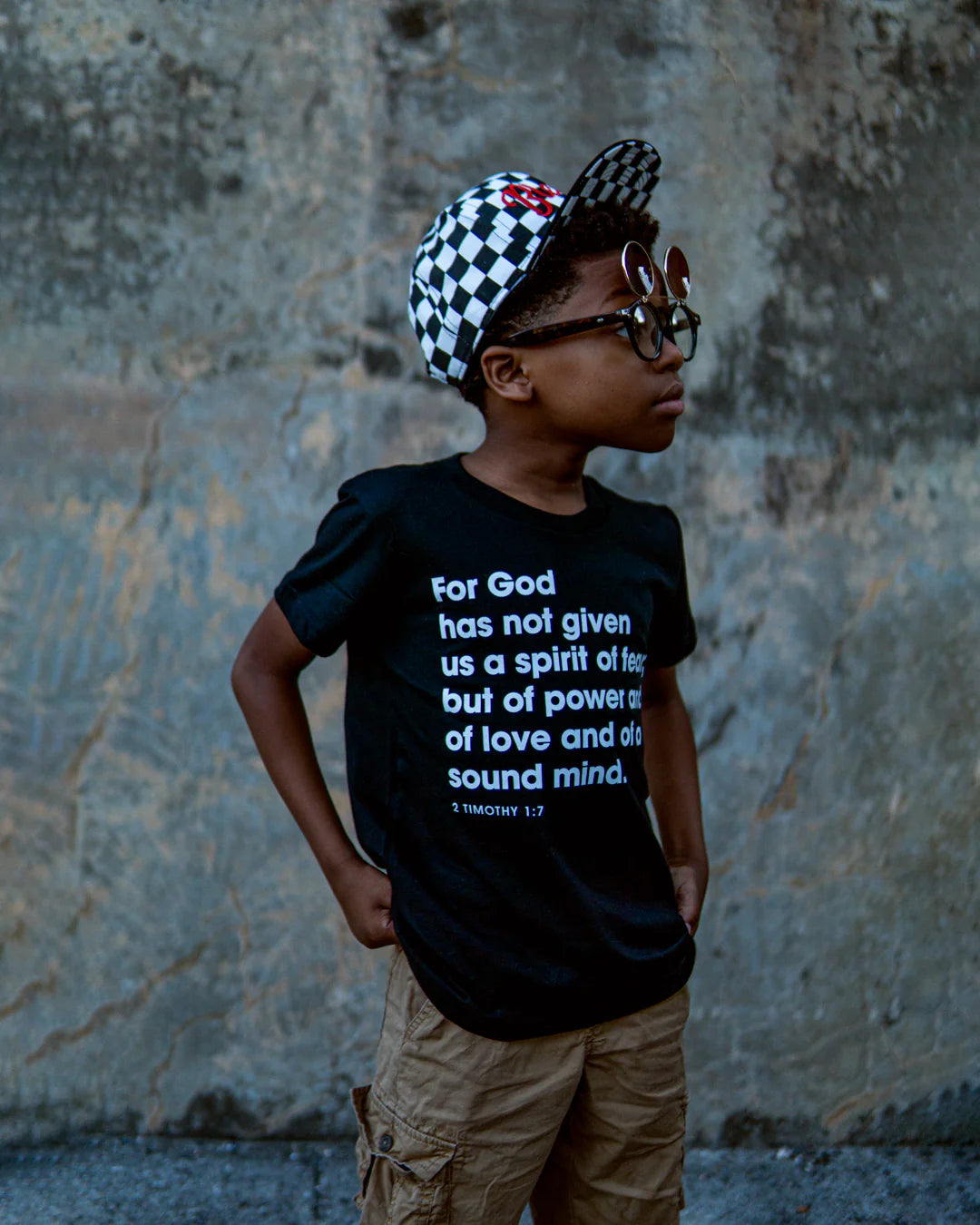 2 Tim 1:7 Kids T-Shirt