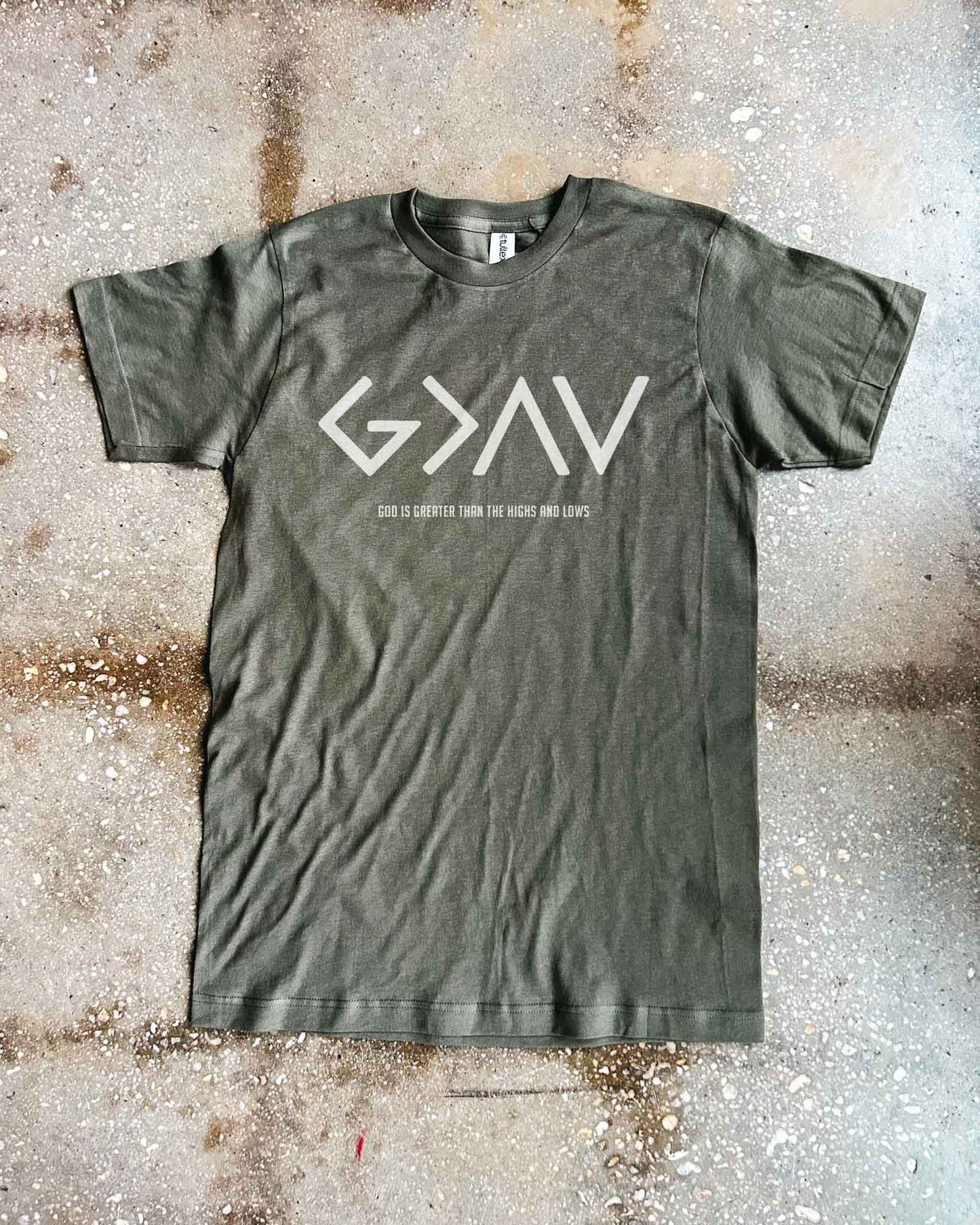 God is Greater than The Highs and Lows Adult T-Shirt