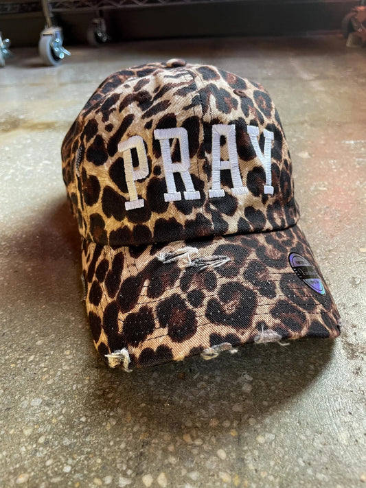 PRAY Distressed Hat