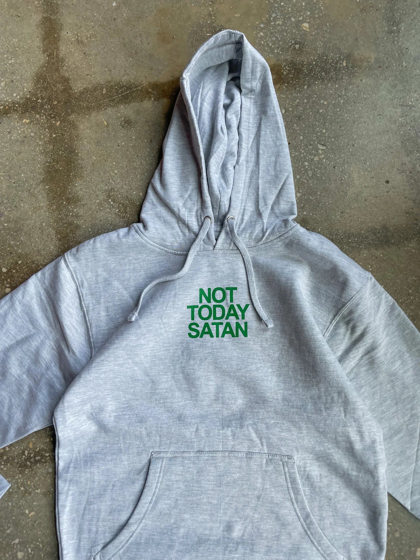 Not Today Satan Adult Hoodie