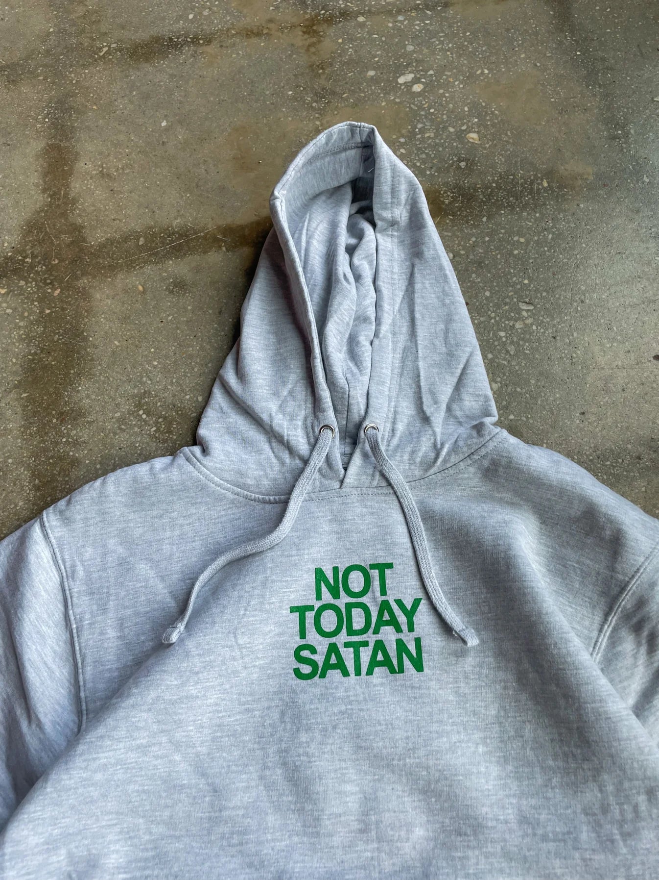 Not Today Satan Adult Hoodie